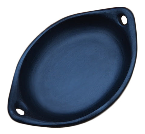 tierra negra black oval ovenproof dish with handles Medium