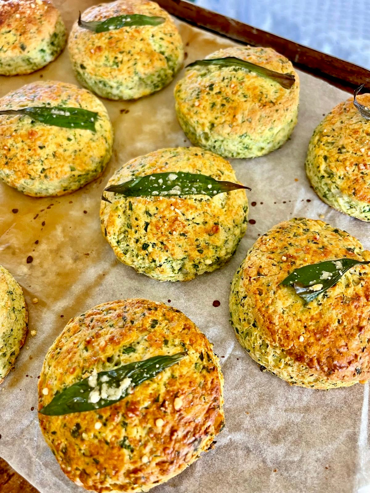 Very Cheesy Wild Garlic Scones